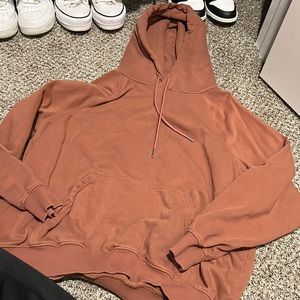 h&m brown/ red/ orangey hoodie